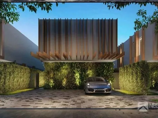 Imagem: A casa em condomínio possui 4 Dormitórios, 4 Suítes, 5