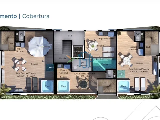 Imagem 4: Vivant 2 Residence - COBERTURA DUPLEX NOS BANCARIOS / COBERTURA DUPLEX VIVANT 2 RESIDENCE