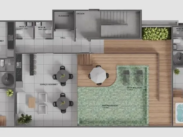 Imagem 4: Apartamento Intermares, 23M²-1Quarto,1Wc Social, Cozinha, 01 Vaga Demarcada
