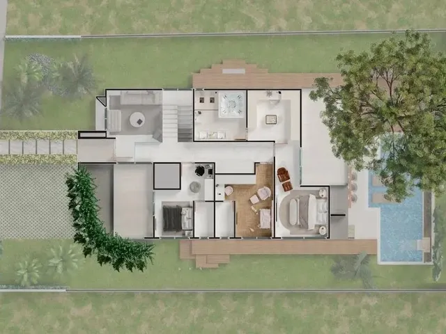 Imagem 6: Casa a Venda no Alamoana C/295,53M² 4 Suítes, Sendo 01 Master, Dce, 4 Vagas, Piscina