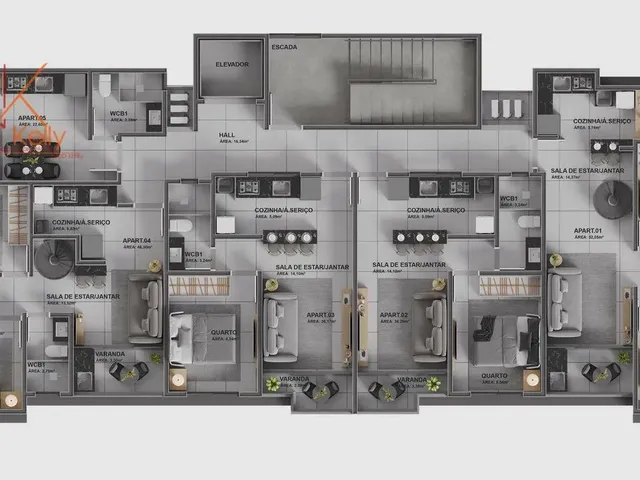 Imagem 8: Apartamento com 1 Dormitório À Venda, 22 M² por R$ 238.000,00 - Intermares