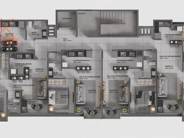 Imagem 12: Apartamento com 1 Dormitório À Venda, 22 M² por R$ 238.000,00 - Intermares