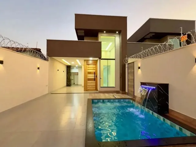 Imagem: Casa com Piscina, 3 Quartos Sendo 1 Suíte