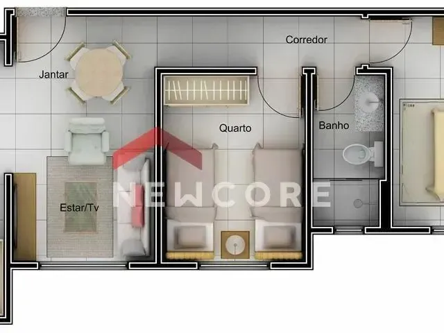 Imagem: Apartamento em Rua Alfredo Vieira - Jardim