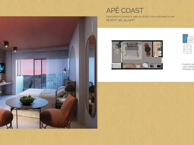 Imagem 10: Terrazza Balena Lançamento Apartamentos Studio, 1 Quarto e 2 Quartos em Armação