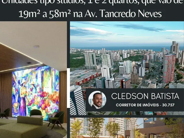 Imagem 1: Art Studio Tancredo, Studio, 1/4 e 2/4, Entre 19M² a 58M² e Vagas Rotativas no Caminho