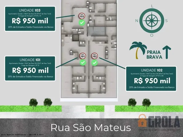 Imagem 2: Apartamento para Venda em Matinhos, Centro, 2 Dormitórios, 1 Suíte, 2 Banheiros, 1 Vaga