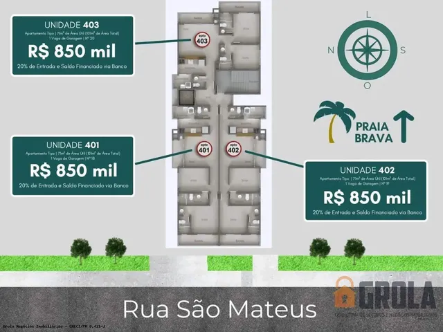 Imagem 9: Apartamento para Venda em Matinhos, Centro, 2 Dormitórios, 1 Suíte, 2 Banheiros, 1 Vaga
