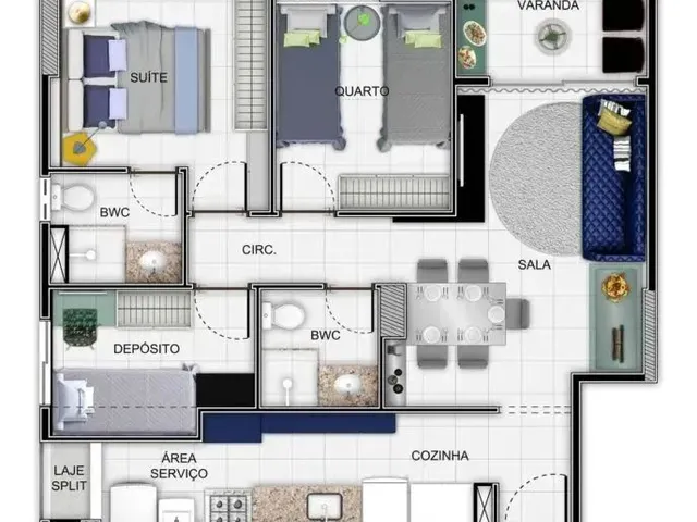 Imagem 4: Imóvel para Venda com 62 Metros Quadrados com 3 Quartos em Cordeiro - Recife - Pe