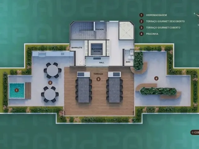 Imagem 3: Em-Edf. Palácio das Laranjcom 4 Quartos 2 Suítes 122M² no Espinheiro - Recife - Pe