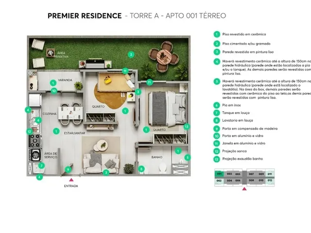 Imagem 7: Imóvel para Venda Possui 37 Metros Quadrados com 2 Quartos em Iputinga - Recife - Pe