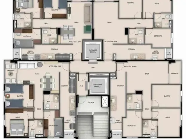 Imagem 2: Imóvel para Venda Possui 62 Metros Quadrados com 3 Quartos em Cordeiro - Recife - Pe