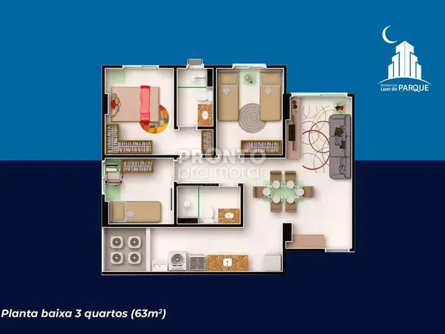 Imagem: Apartamento com 3 Quartos em Imbiribeira
