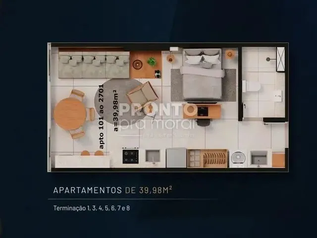Imagem: Flat com 1 Quarto em Pina