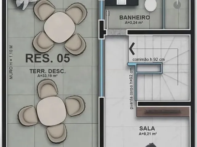 Imagem 9: Sobrado com 4 Dormitórios À Venda, 157 M² por R$ 1.090.000,00 - Água Verde
