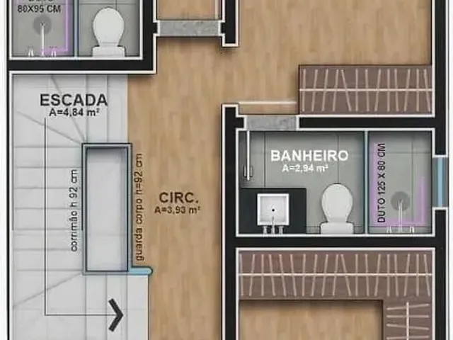 Imagem 7: Sobrado com 4 Dormitórios À Venda, 191 M² por R$ 1.290.000,00 - Água Verde
