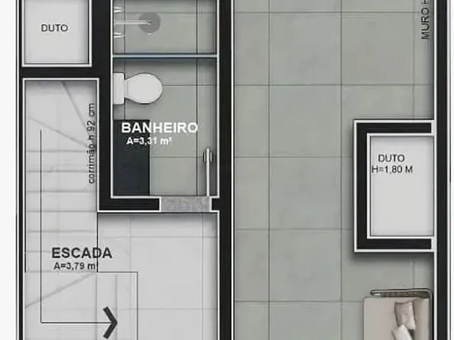 Imagem 3: Sobrado com 4 Dormitórios À Venda, 191 M² por R$ 1.290.000,00 - Água Verde