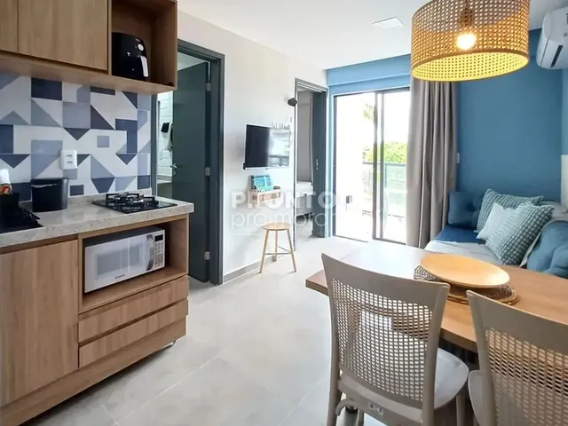 Imagem: O apartamento possui 1 Dormitório, 1 Banheiro, 1 Vaga na