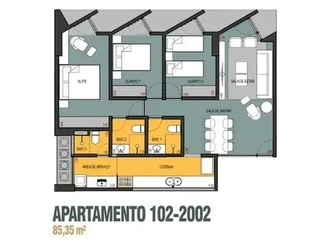 Imagem 8: Terraço Holanda Andar Alto, 3 Qts C Suíte, 2 Vgs, Porcelanato 1 X 1...
