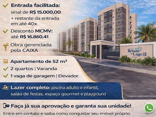 Imagem 5: Lançamento Brisas II - 309 Norte - 2 Quartos - Sinal de Entrada de R$ 15.000,00