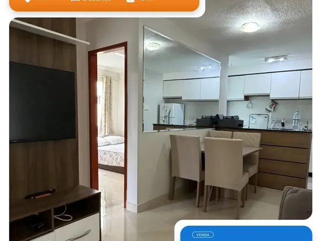 Imagem: O apartamento possui 2 Dormitórios, 1 Banheiro, 1 Vaga na