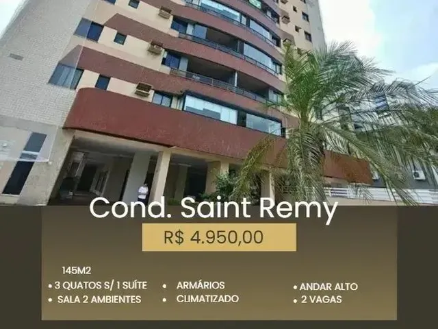 Imagem: Cond Saint Remy, Andar Alto, 145M2, 2 Quatros