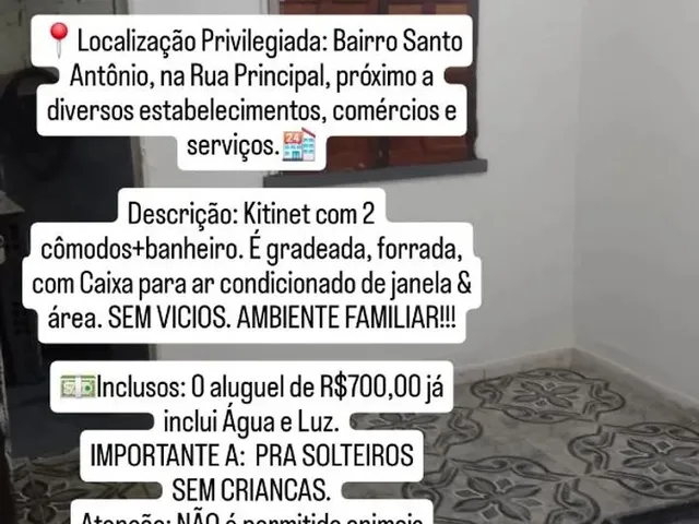 Imagem: Kitnet P/ (Solteiros