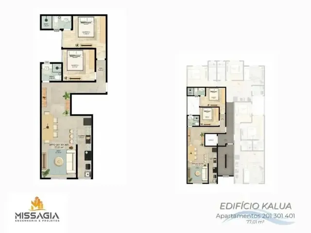 Imagem 4: Apartamento em Piúma - Pré Lançamento - 2 Ou 3 Quartos - 1 Quadra do Mar