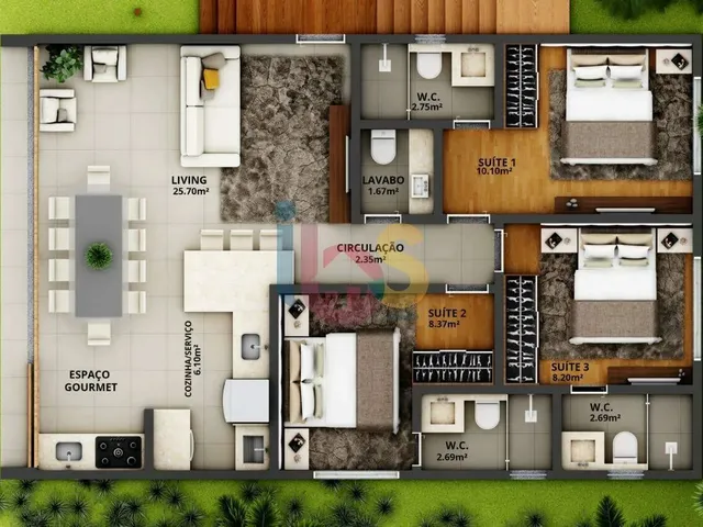 Imagem 15: Apartamento À Venda, 3 Quartos, 3 Suítes, 1 Vaga, Centro - Maraú /Ba