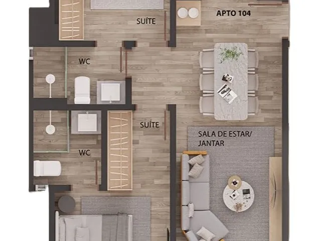 Imagem 5: Bauhaus by Neo Apartamento com 3 dormitórios