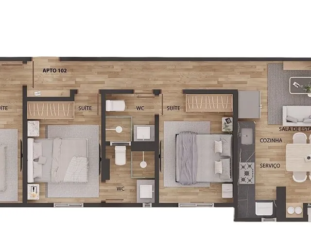 Imagem 6: Bauhaus by Neo Apartamento com 3 dormitórios