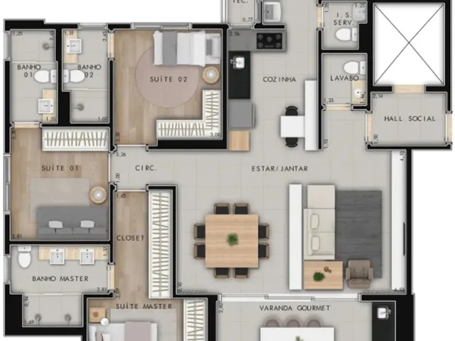 Imagem 8: Ed Casa Palhano Apartamento com 3 dormitórios