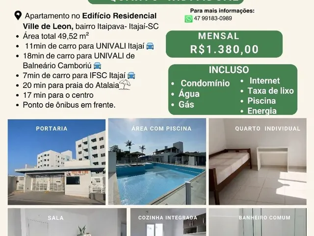 Imagem: Quarto para Mulheres Mensal