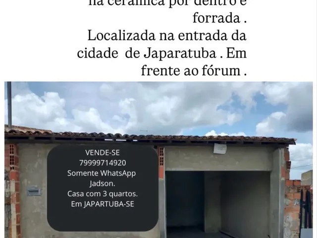Imagem: A casa possui 3 Dormitórios, 1 Suíte, 2 Banheiros, 1 Vaga
