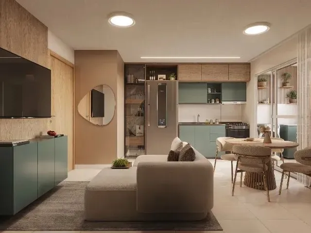 Imagem 4: Ry. Apto 2 Quartos com Varanda, Vaga de de Garagem e Lazer Completo - Sinal 1.000