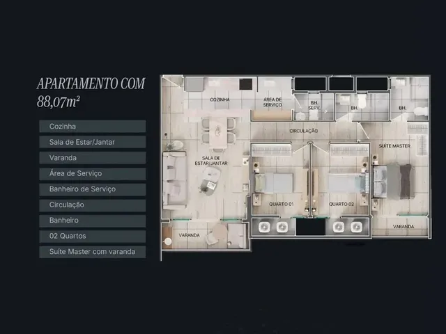 Imagem 4: Lançamento na Holandeses, Apto de 87M² e 103M², Até 3 Suítes, Scape Holandeses
