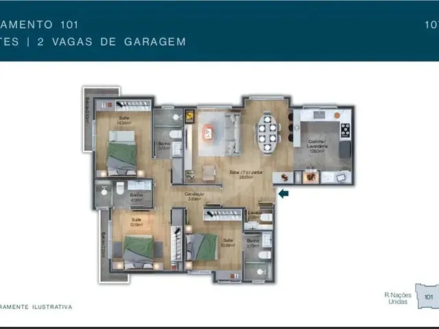 Imagem 7: Apartamento com 3 Quartos À Venda em Bavária - Rs