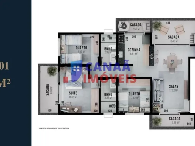 Imagem 1: Apartamento Alto Padrão, 3 quartos