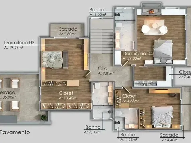 Imagem 3: Casa de Condomínio em Rua Vinte e Oito, - Reserva da Serra - Canela/Rs