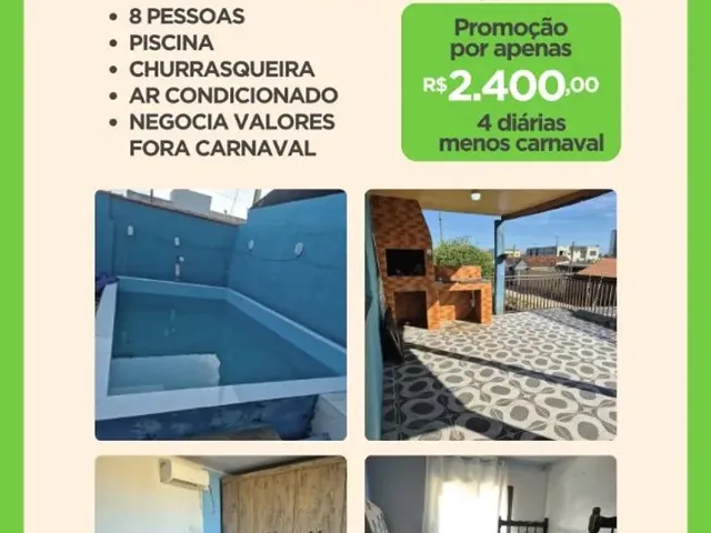Imagem: Sobrado Parte Superior 300 Mts Praia com