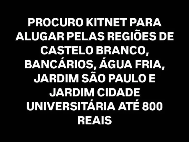 Imagem: Procurando Kitnet