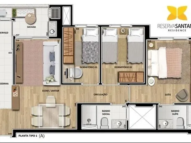 Imagem 3: Reserva Santana 75M2 Andar Alto