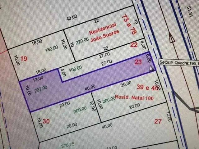 Imagem: O terreno possui 292m² de Área e está localizado em