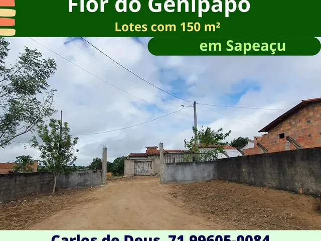 Imagem 1: Loteamento Flor do Genipapo, Excelentes Lotes 150 M², Sapeaçu, a Partir de R$ 15.000,00