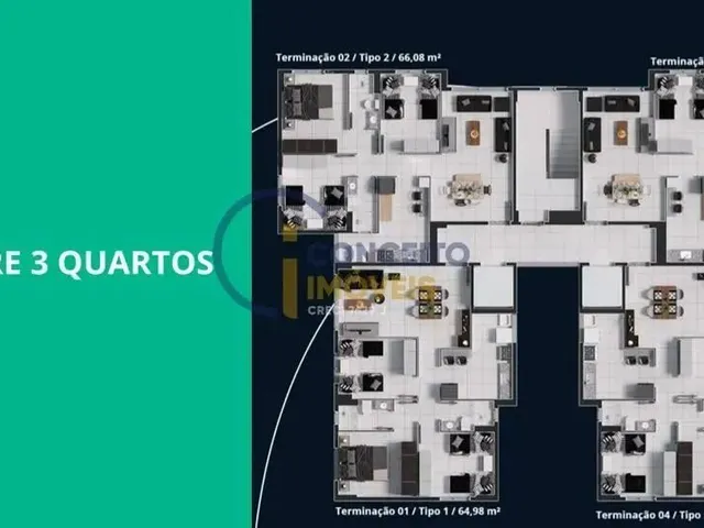 Imagem 11: Apartamento para Venda em Parnamirim, Rosa dos Ventos, 2 Dormitórios, 1 Suíte, 2