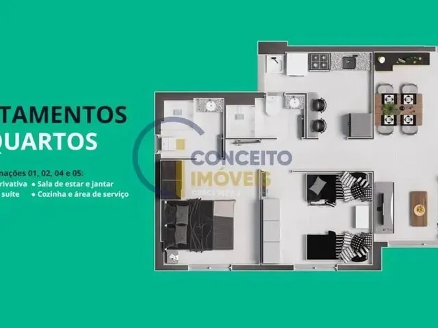 Imagem 10: Apartamento para Venda em Parnamirim, Rosa dos Ventos, 2 Dormitórios, 1 Suíte, 2