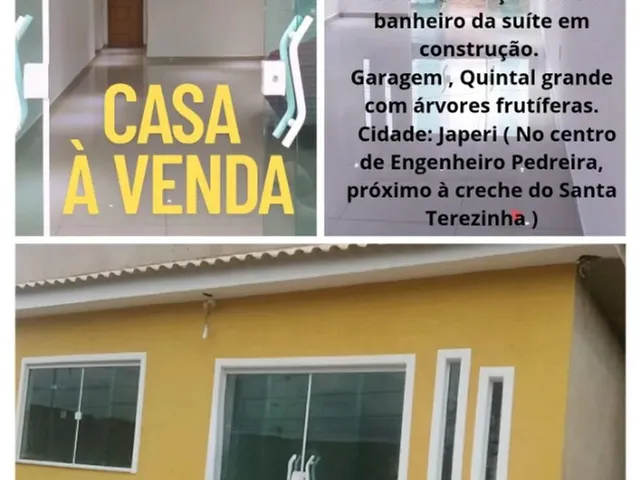 Imagem: Casa À Venda Engenheiro Pedreira ( Japeri
