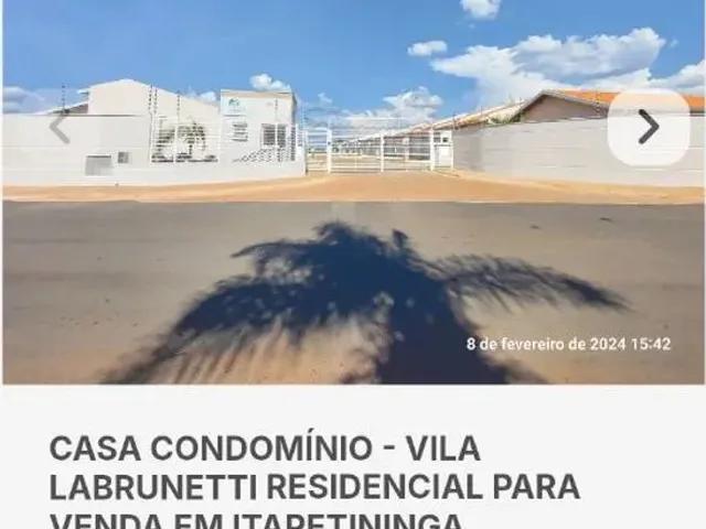 Imagem: Vende-Se Casa em Itapetininga-Sp.r$220 Mil