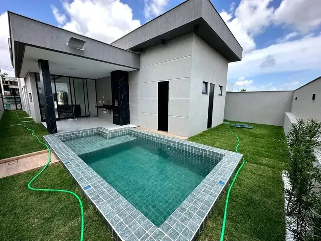 Imagem 9: Casa Plana no Terras 1, 175M² 03 Suítes, Piscina com Cascata e Prainha! Cód. 8U4N3E
