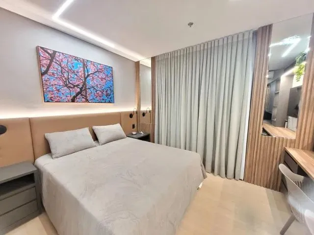 Imagem 1: Flat Mobiliado no Blend Smartstyle, Setor Marista, Incluso Energia, Água, Internet e Iptu